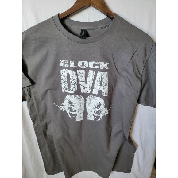 Clock DVA band t shirt size large asphalt gray - Picture 1 of 2